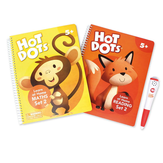 Hot Dots Learn at Home Reading & Maths Set 2 (5+ Years)