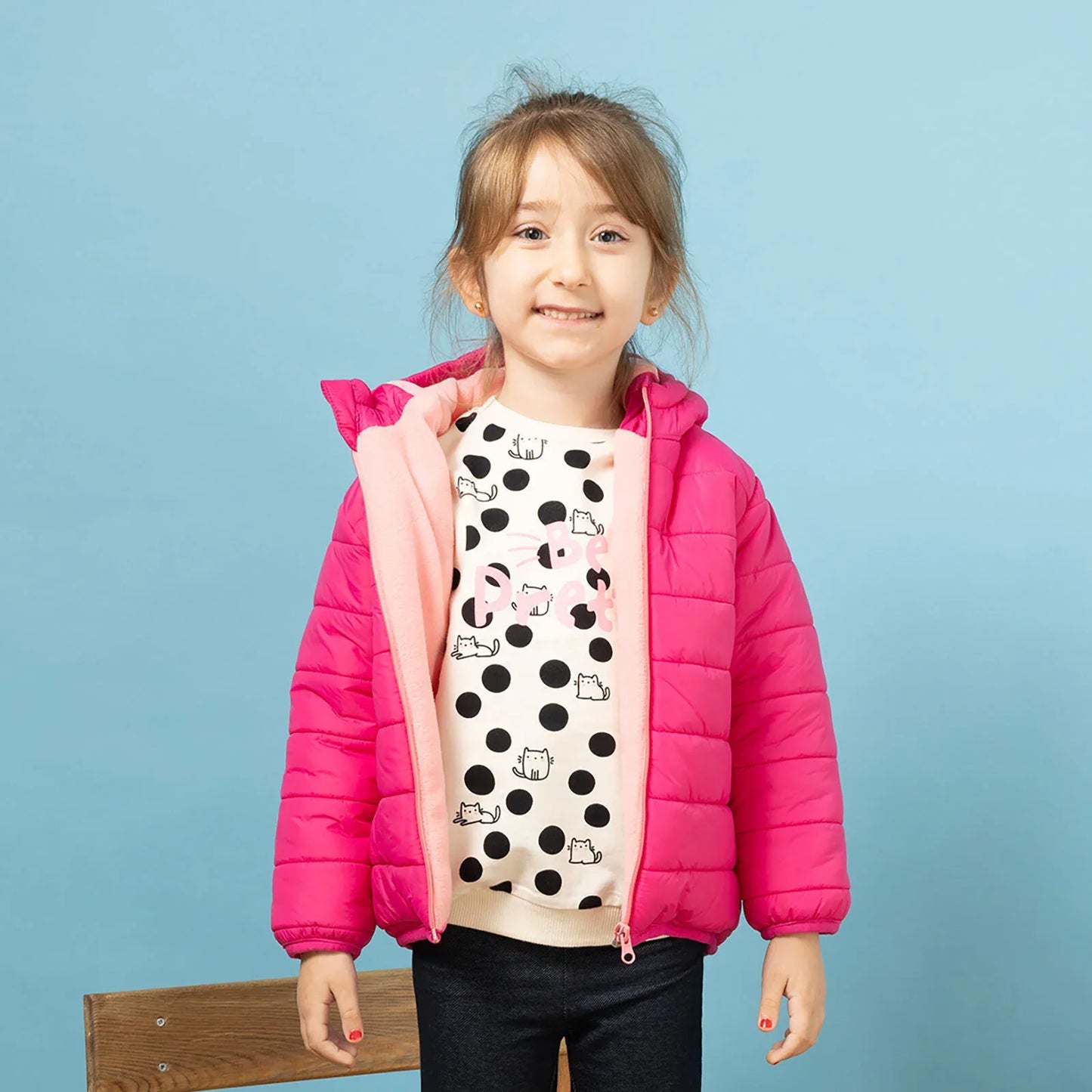 HelloBaby Basic Hooded Coat - Pink
