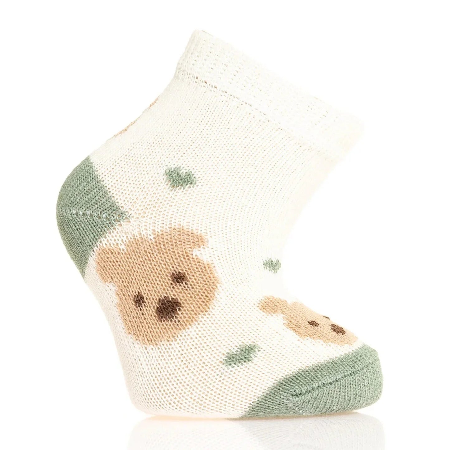 HelloBaby Grip Socks 3 Pcs - Green