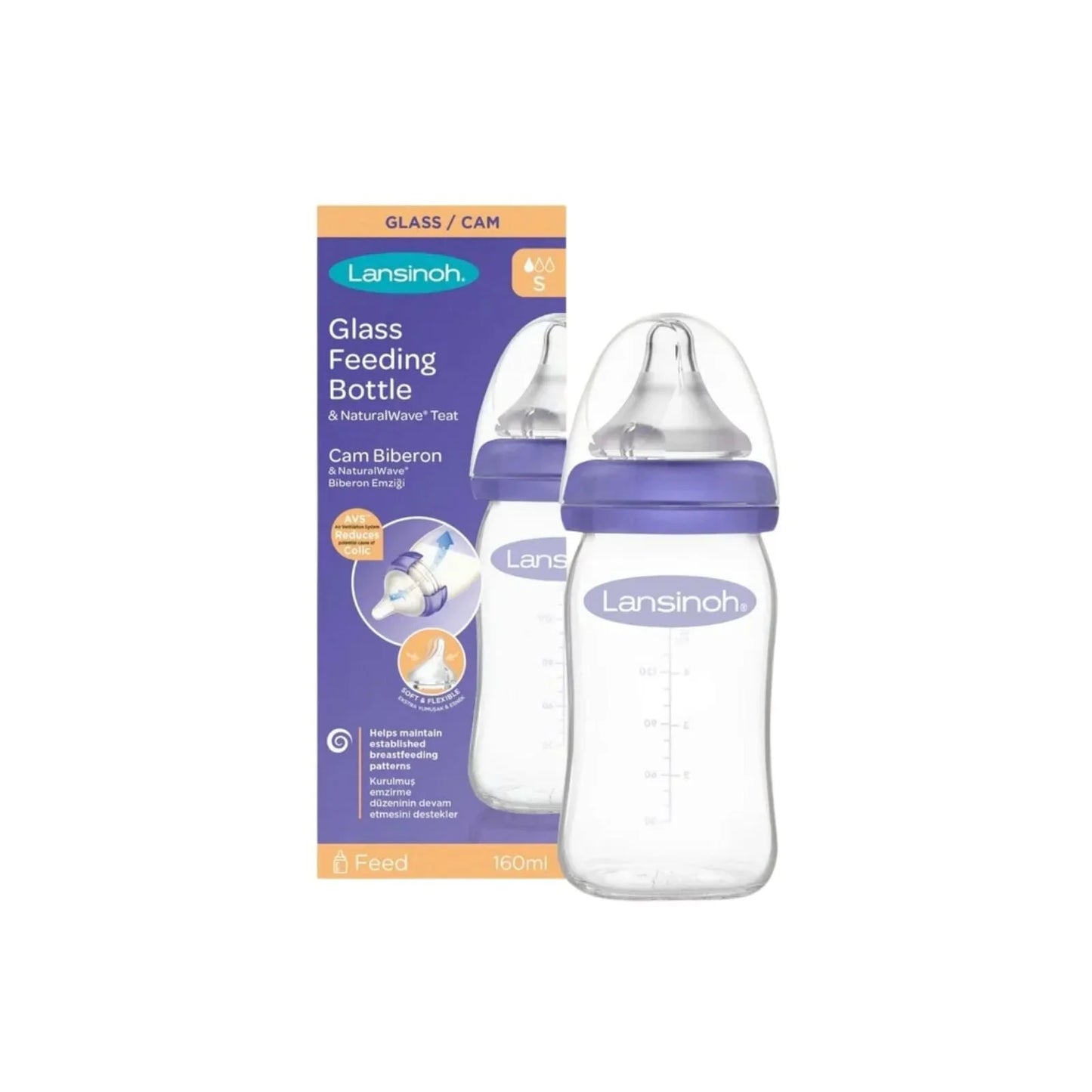 Lansinoh Glass Bottle 160ml