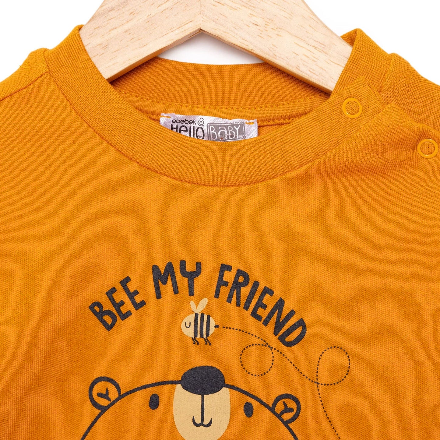 HelloBaby Basic Boy Bear Printed Jogging - Ginger