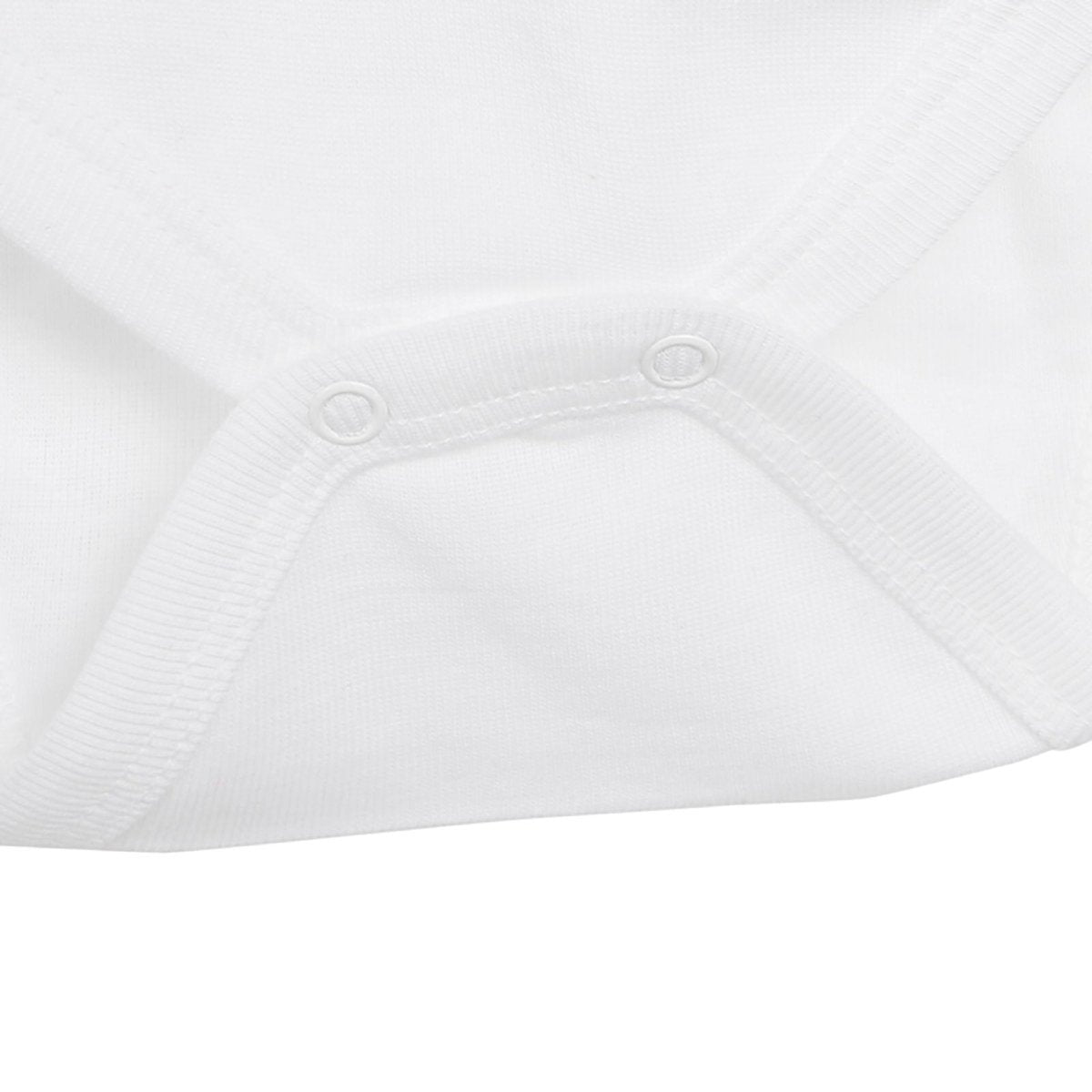 HelloBaby Long Sleeve Baby Bodysuit - White