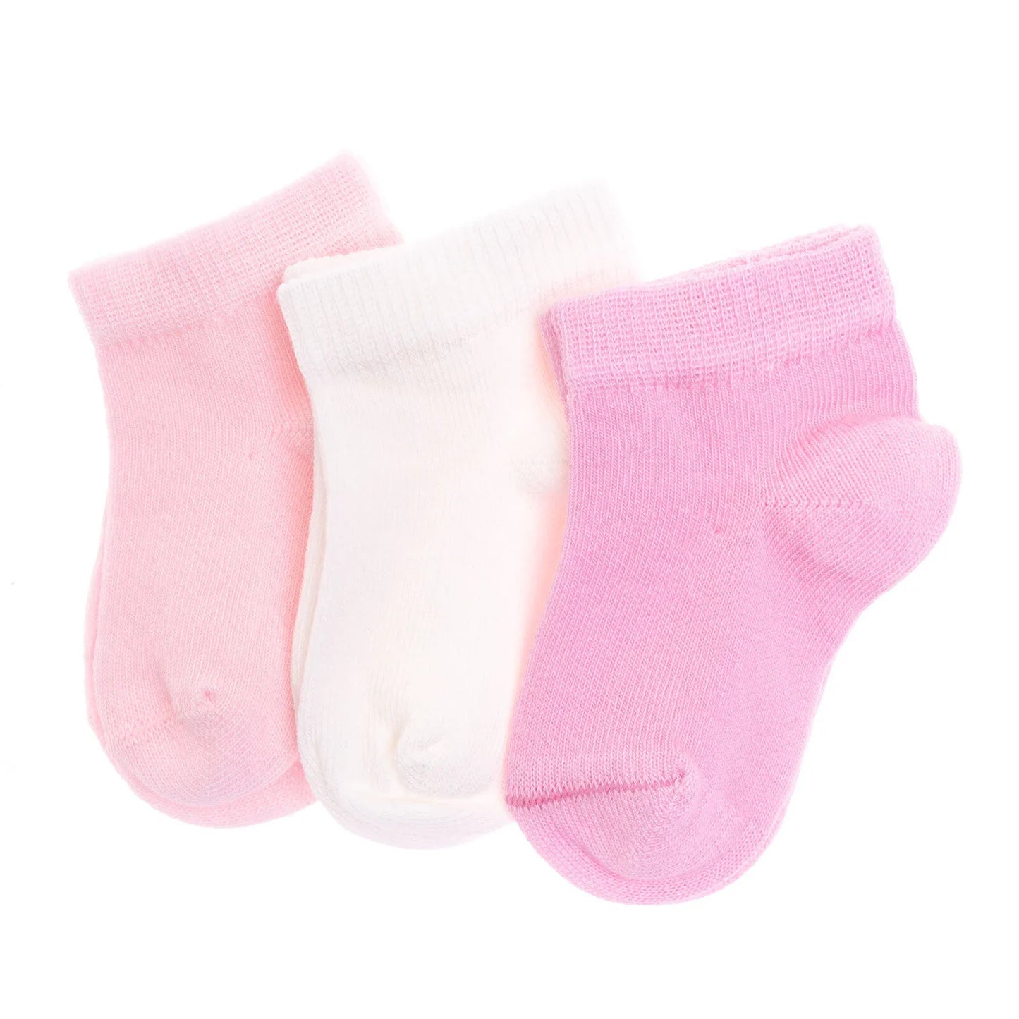 HelloBaby Baby Girl Pack of 3 Socks - Pink
