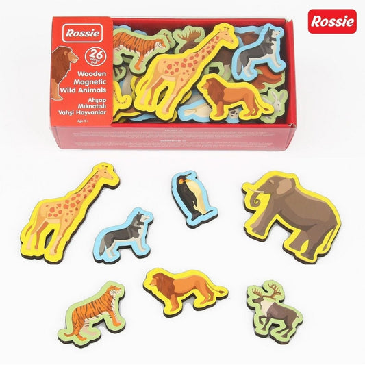 Rossie Magnetic Wooden Wild Animals