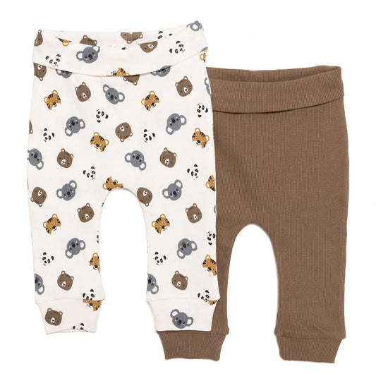 HelloBaby Boy 2 Piece Footles Bottom - Light Brown