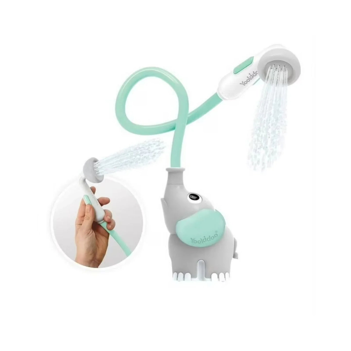 Yookidoo Baby Shower Bath Toy Elephant - Turquoise