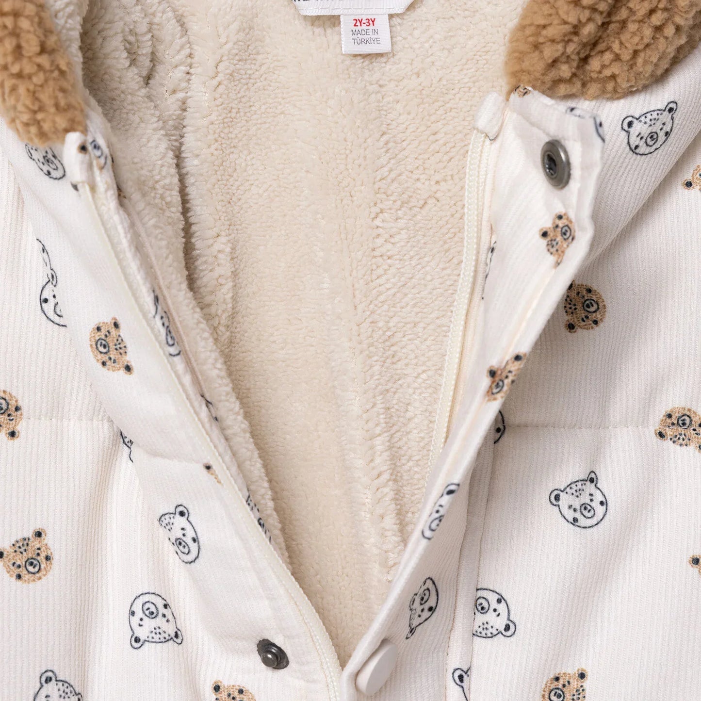 Midimod Coat - Ecru Printed