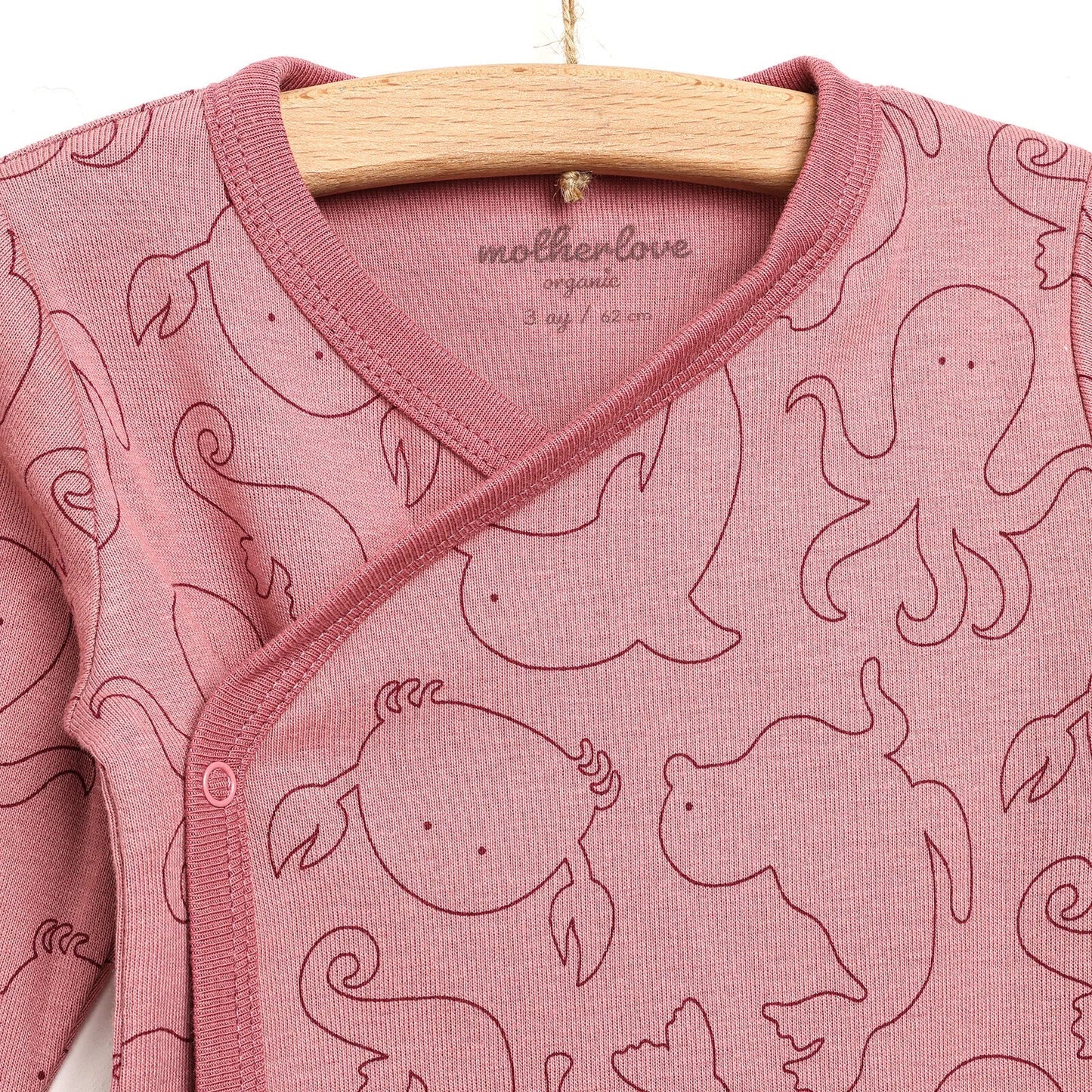 Motherlove Newborn Organic Sleeve Bodysuit - Beige