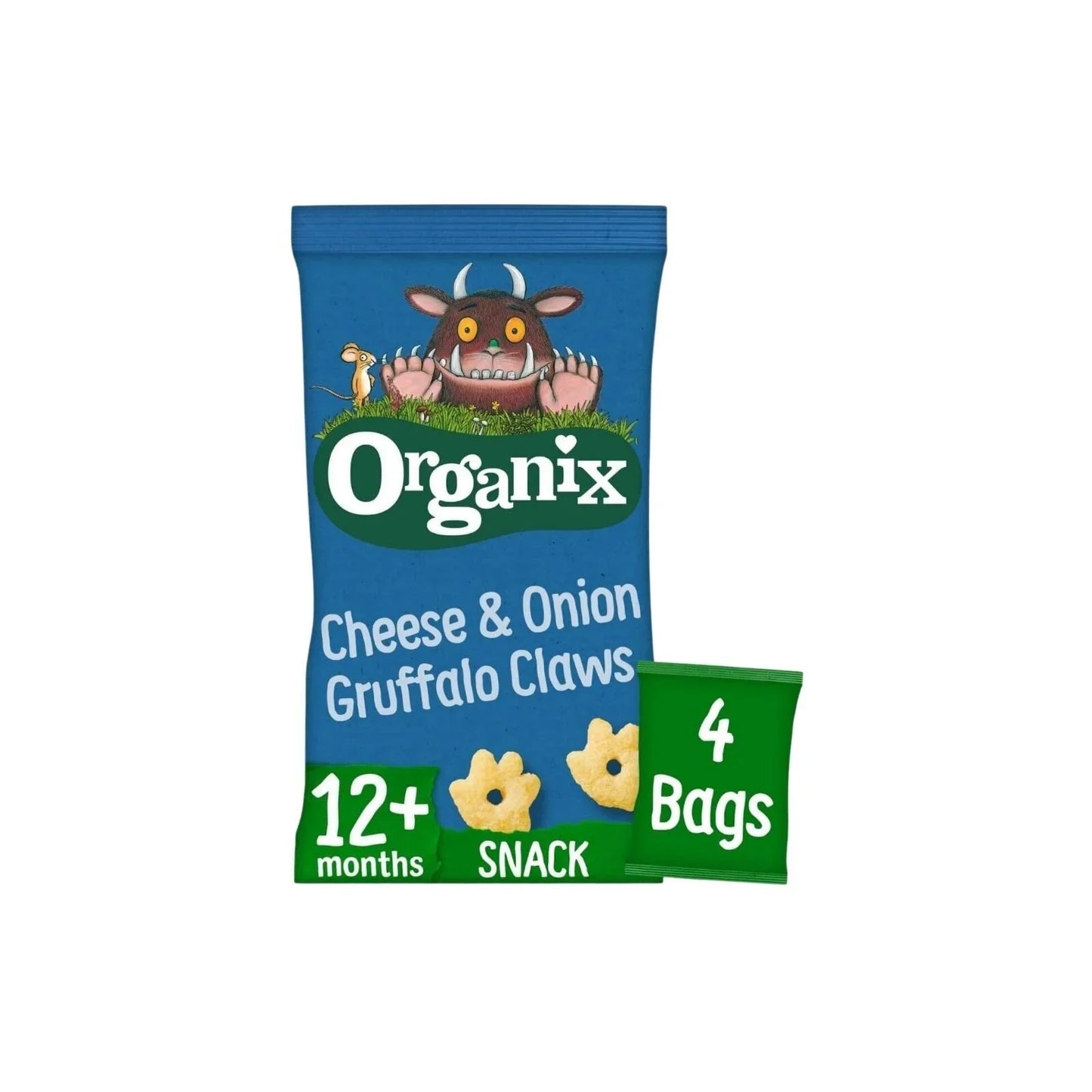 Organix Cheese & Onion Gruffalo Claws Multipack 12+ months 60g (4x15g)