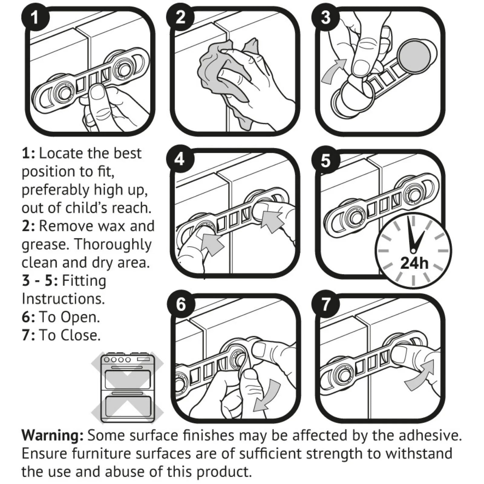 Clippasafe Mini Multi-Purpose Lock Pack of 2