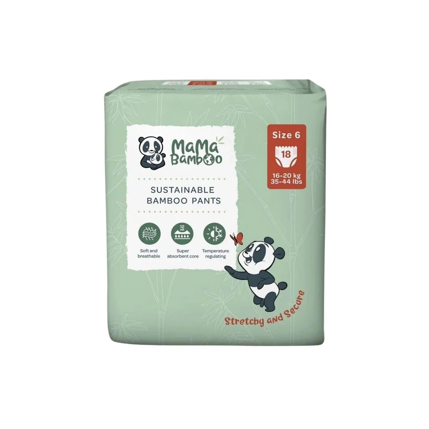 Mama Bamboo Eco Nappy Pants Size 6 - 18 nappies