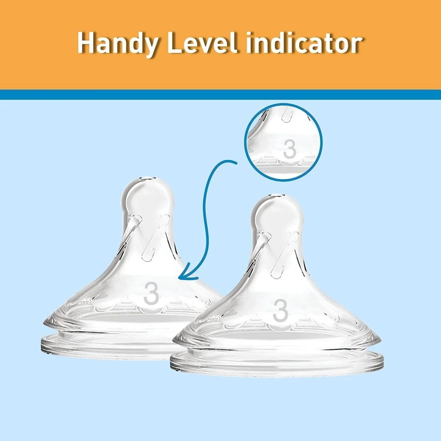 Dr. Brown's Options+ Baby Bottle Teats Level 3 Wide Neck 6+ months Pack of 2