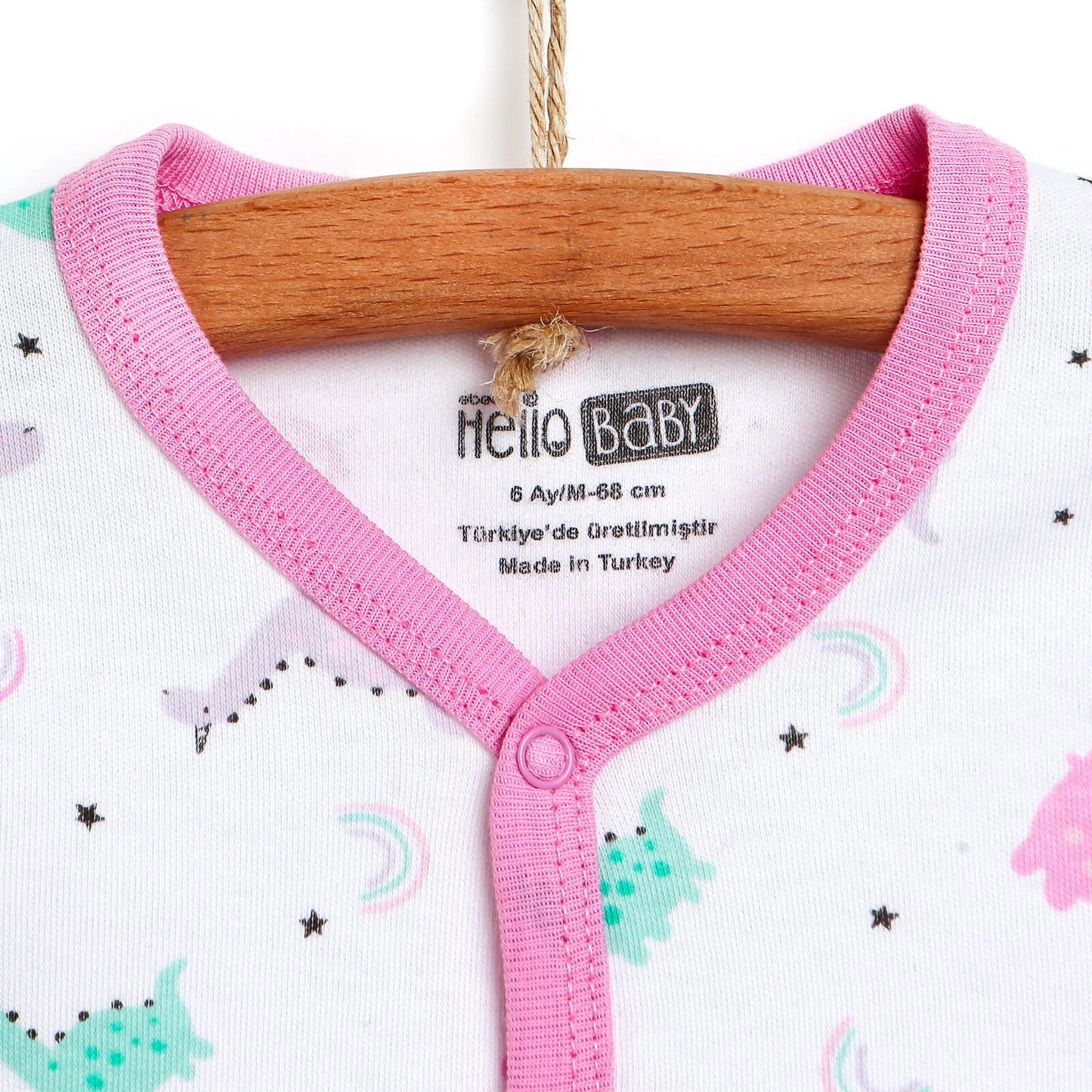 HelloBaby Basic Baby Girl Pyjamas Set - White