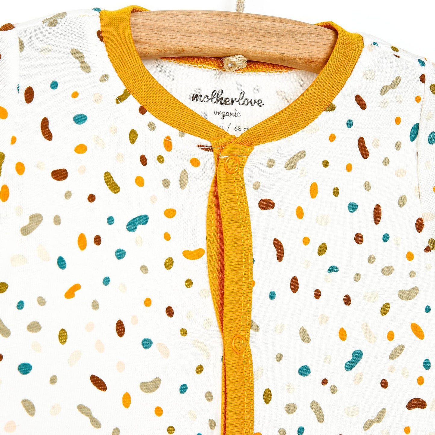 Motherlove Newborn Organic Footed Jumpsuit - Ecru