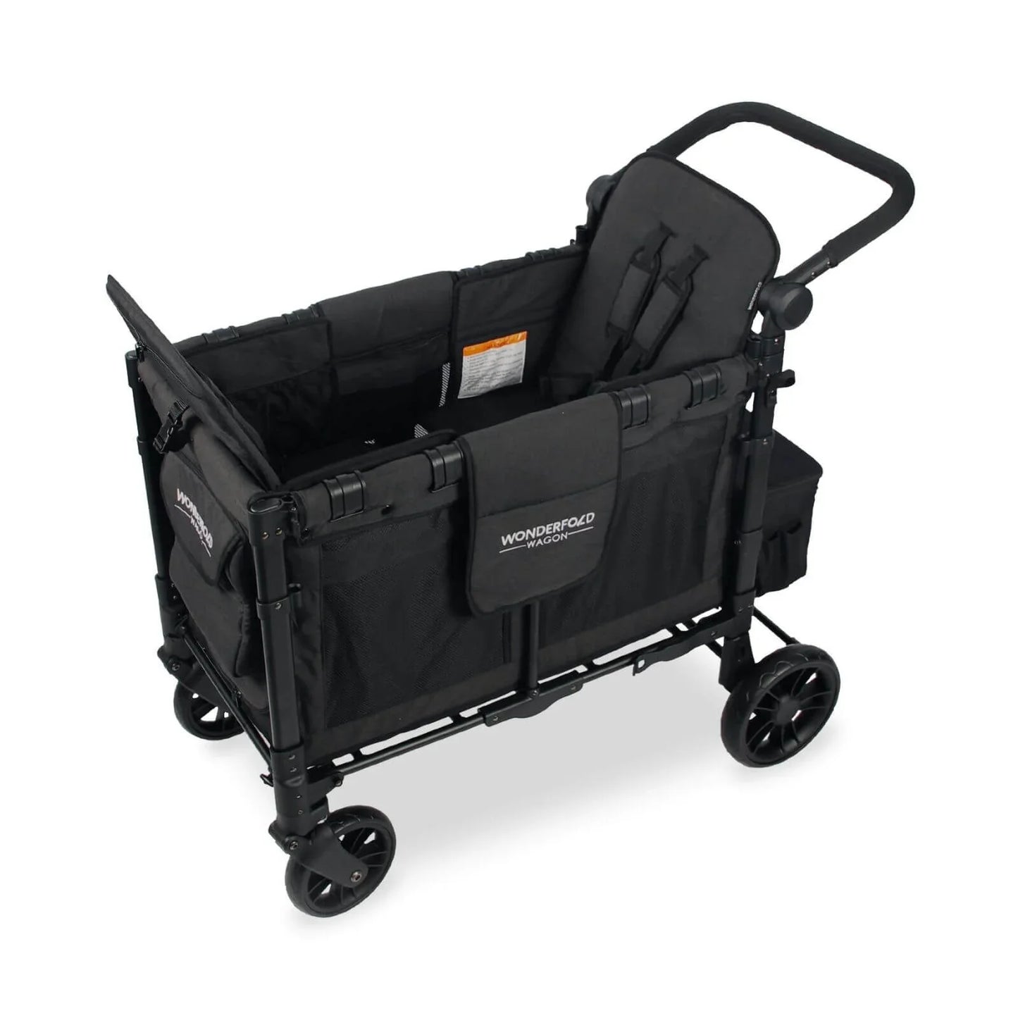 Wonderfold W2 Elite Double Stroller Wagon - Volcanic Black