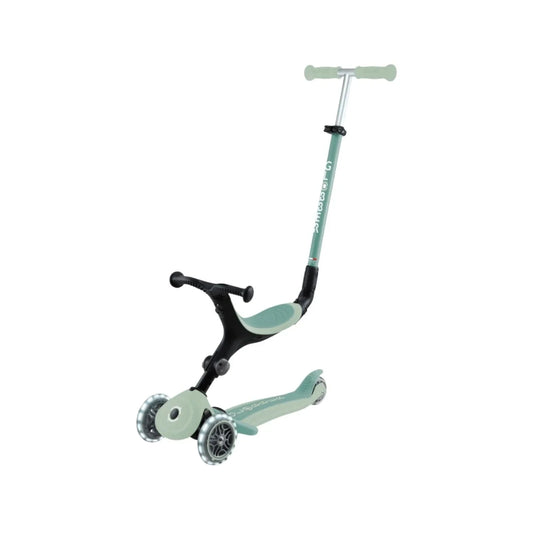 Globber Go Up Active Lights Eco Scooter - Pistachio