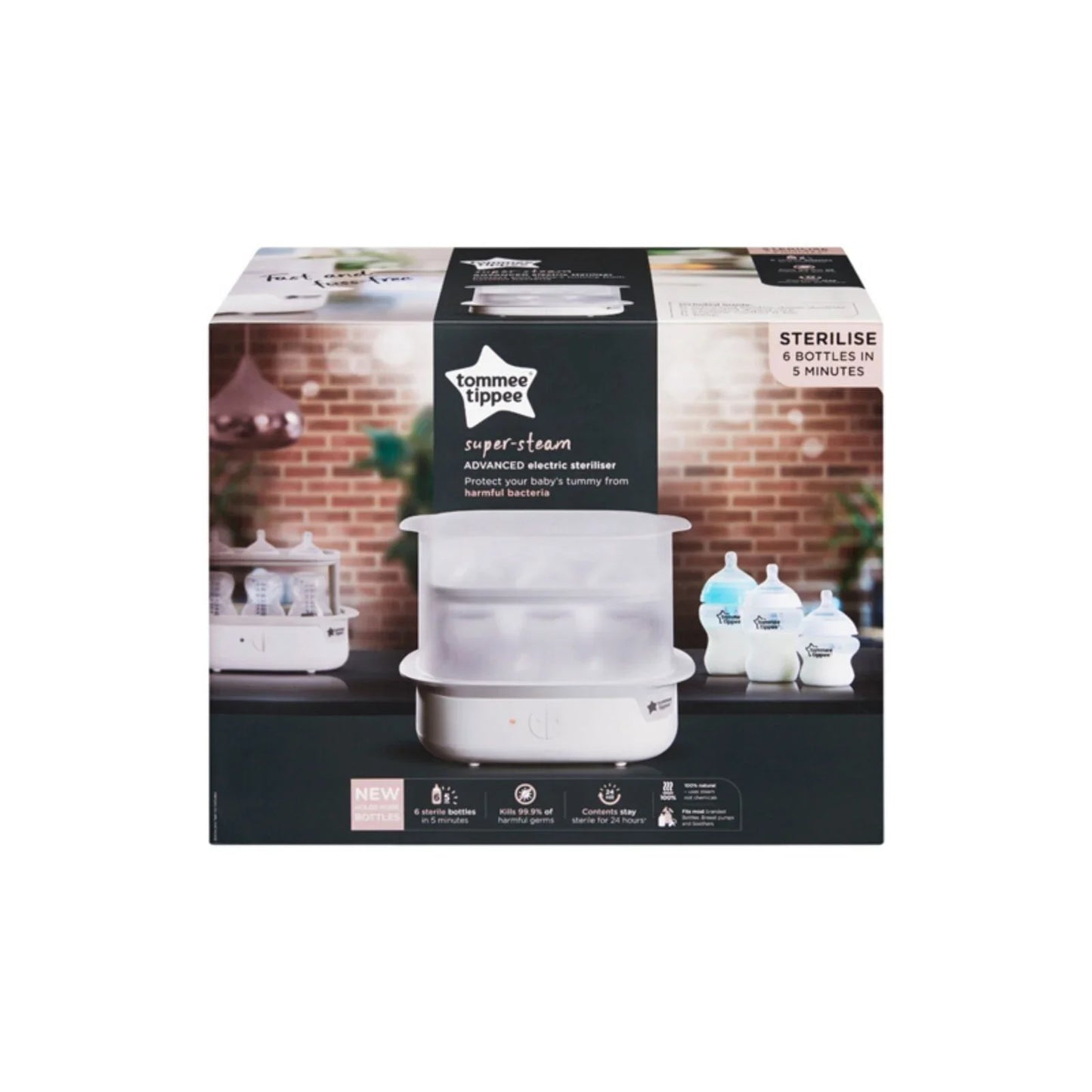 Tommee Tippee Super Steam Steriliser - White