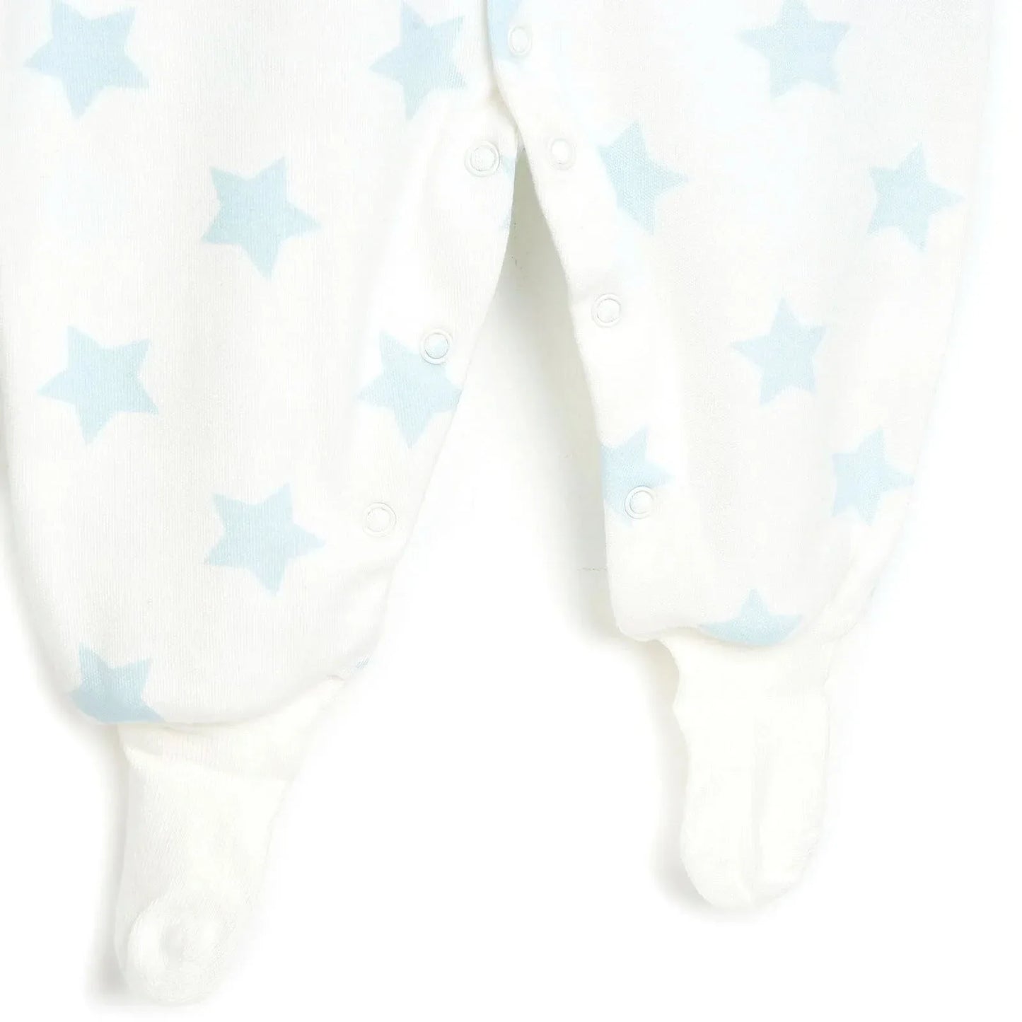 HelloBaby Newborn Baby Boy Footed Jumpsuit - Ecru