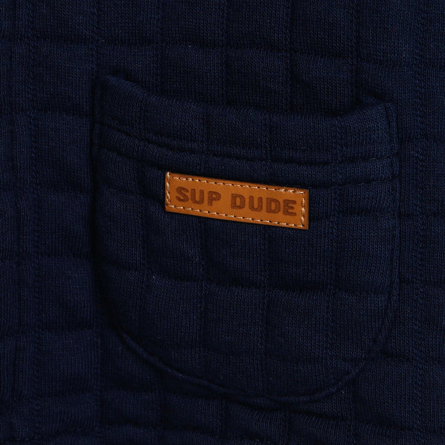 Tuffy Quilted Cardigan - Navy Blue