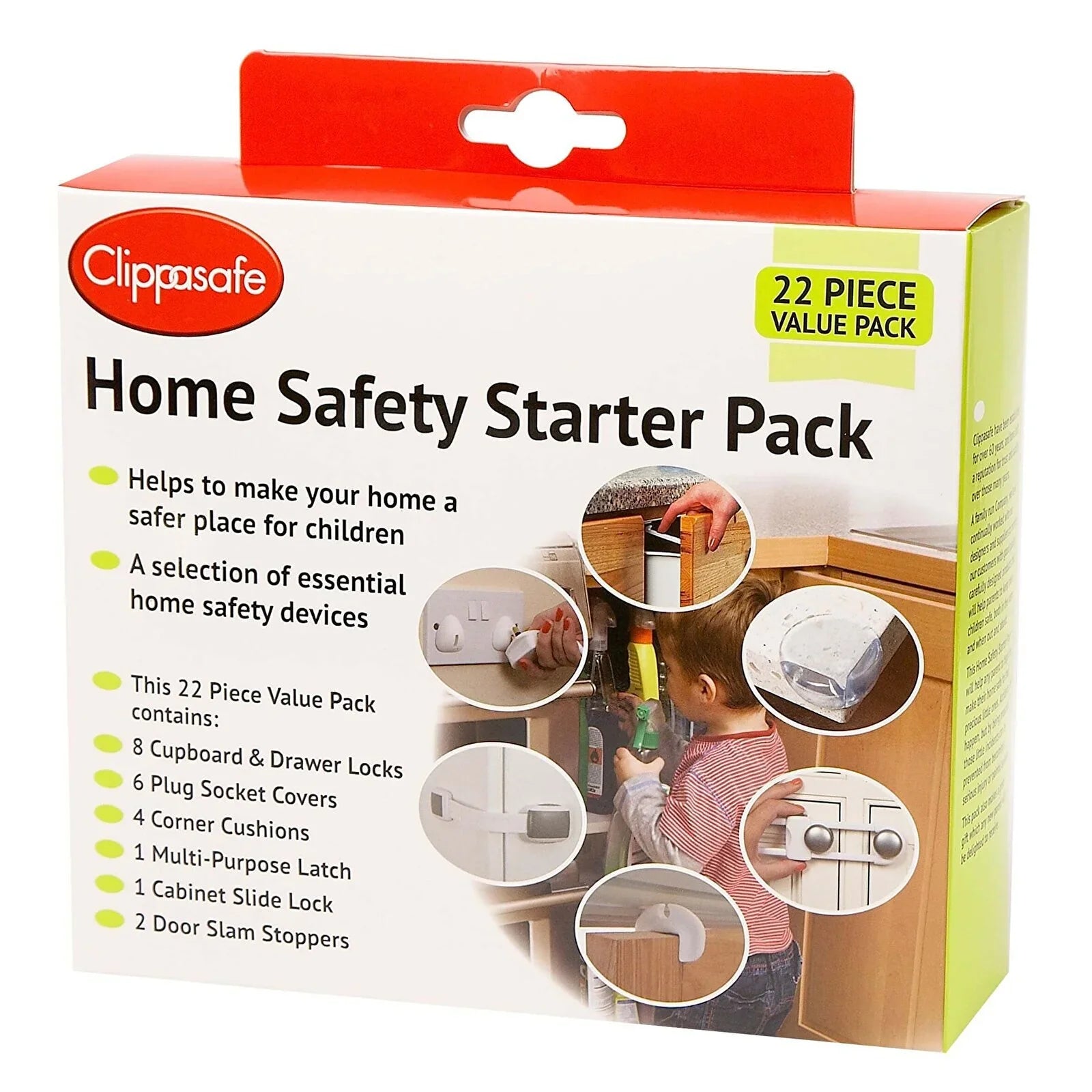 Clippasafe Home Safety Starter Pack 22 pcs