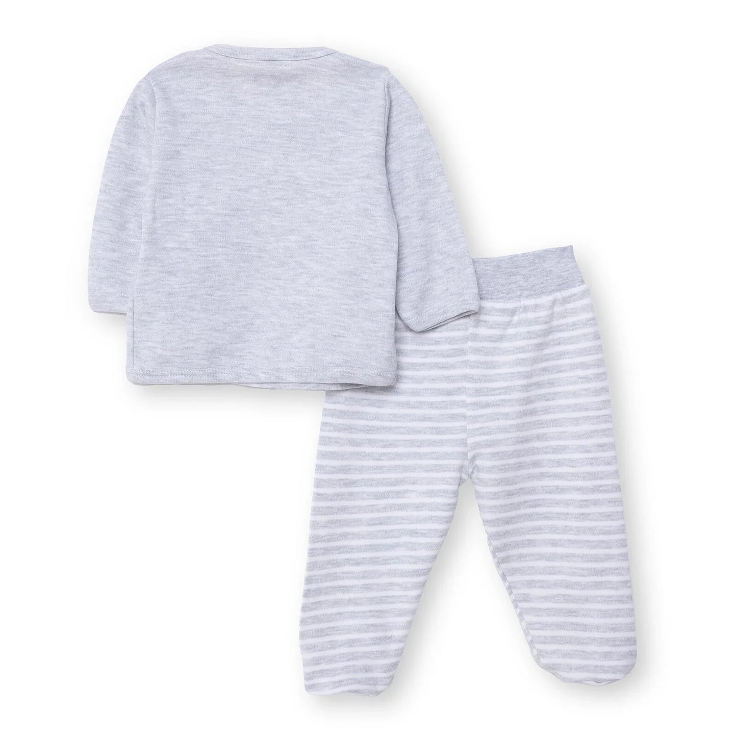 HelloBaby Newborn Body-Footed Bottom - Grey
