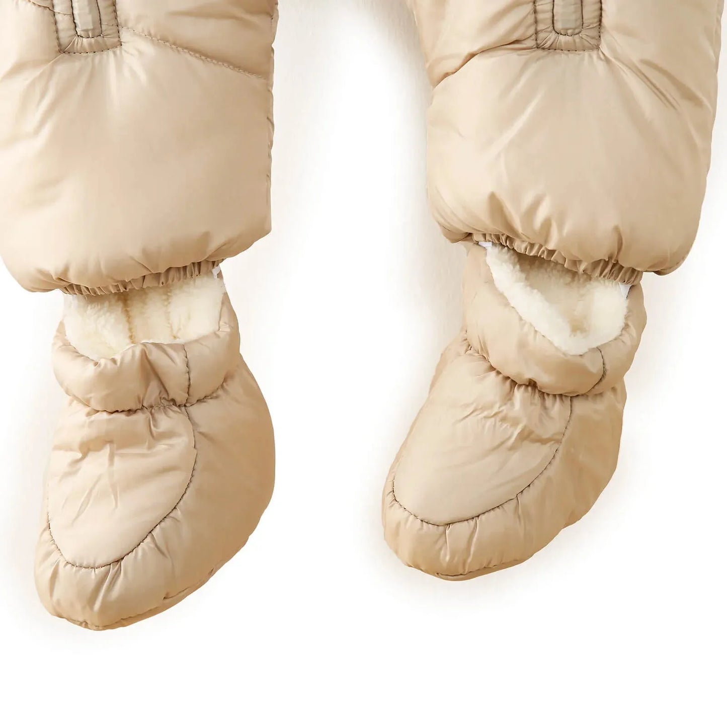 Midimod Baby Boy Snowsuit with Double Zip - Beige