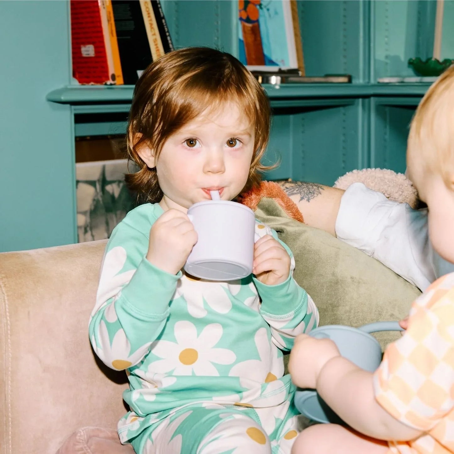 Pippeta Silicone Cup with Straw - Sea Salt