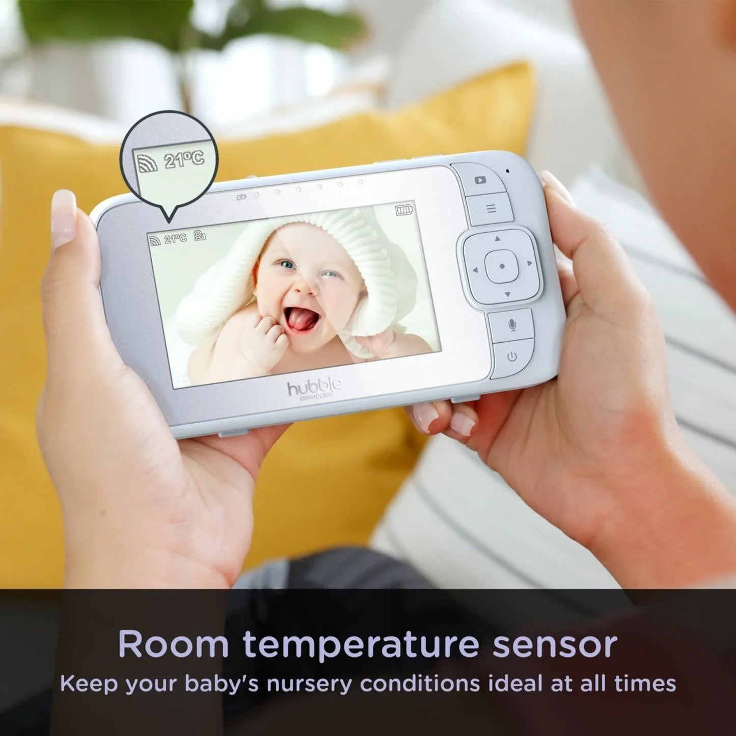 Hubble Nursery View Select - 4.3" Baby Monitor White