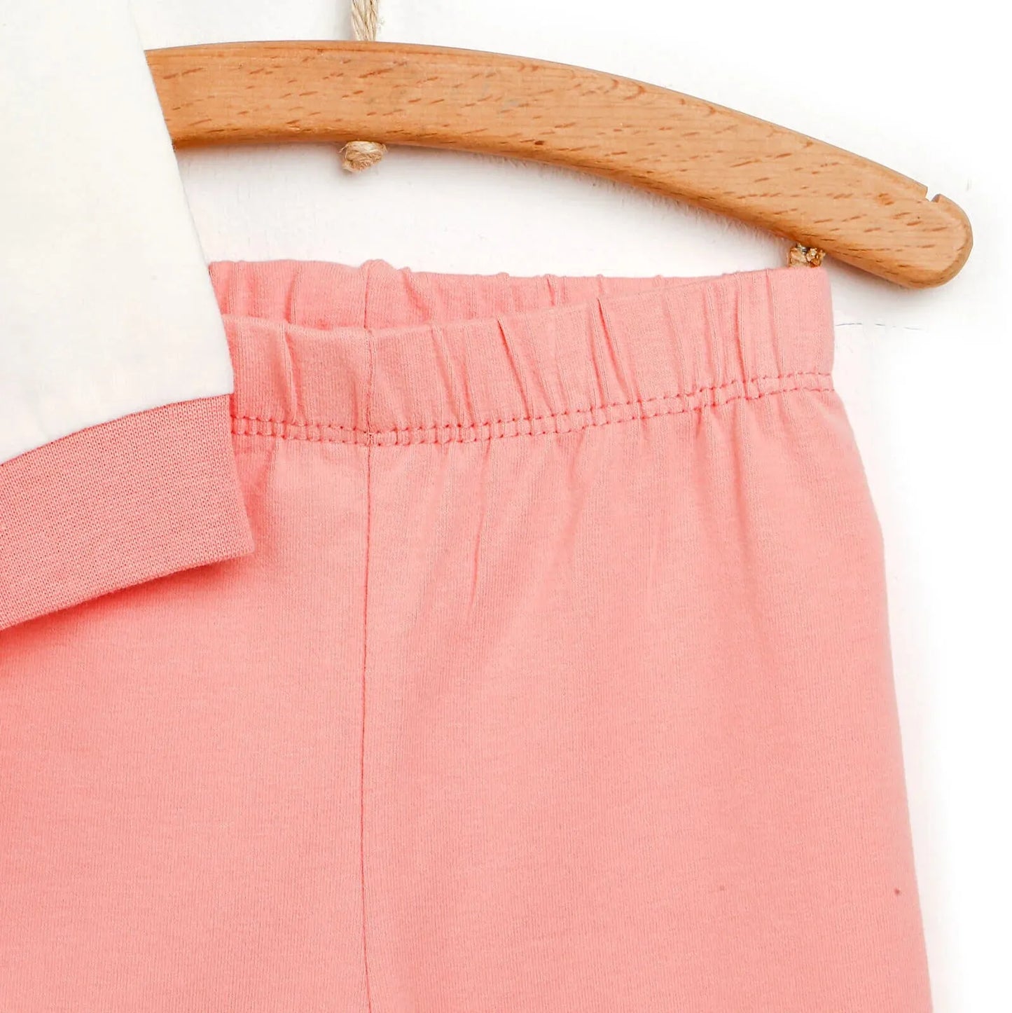 HelloBaby Basic Collared Neck Pyjamas Set - Salmon