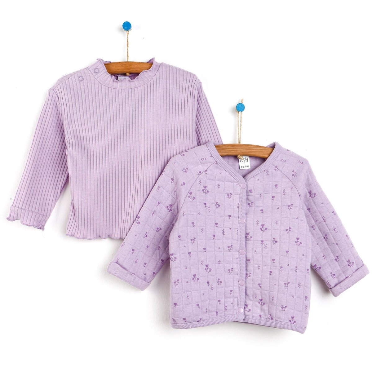 Tuffy Sweatshirt-Pants-Cardigan - Mauve