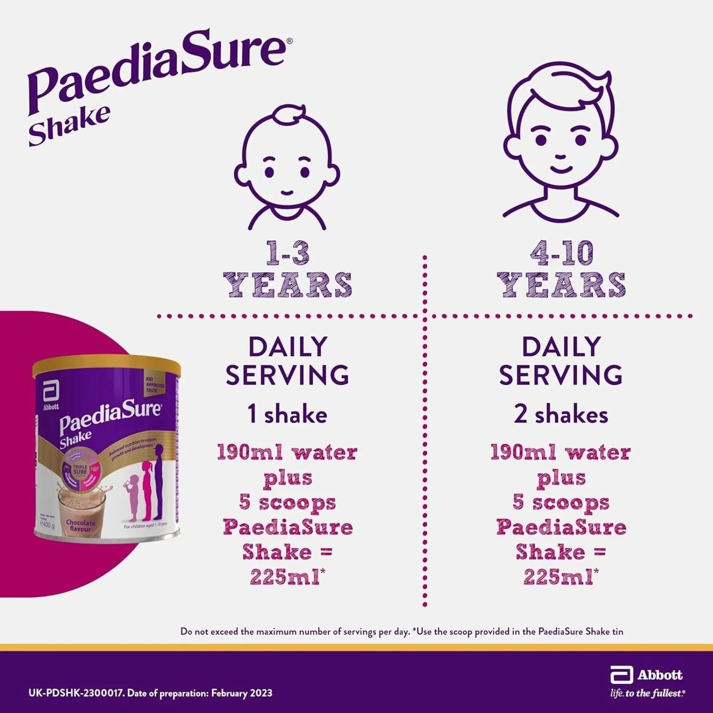 PaediaSure Shake Chocolate Flavoured Nutritional Supplement Powder for Kids 850g