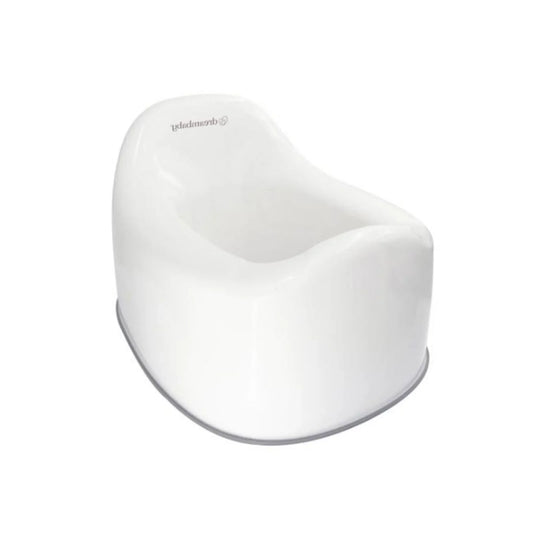 Deambaby First Stage Toddler Potty with Grey Trim - White