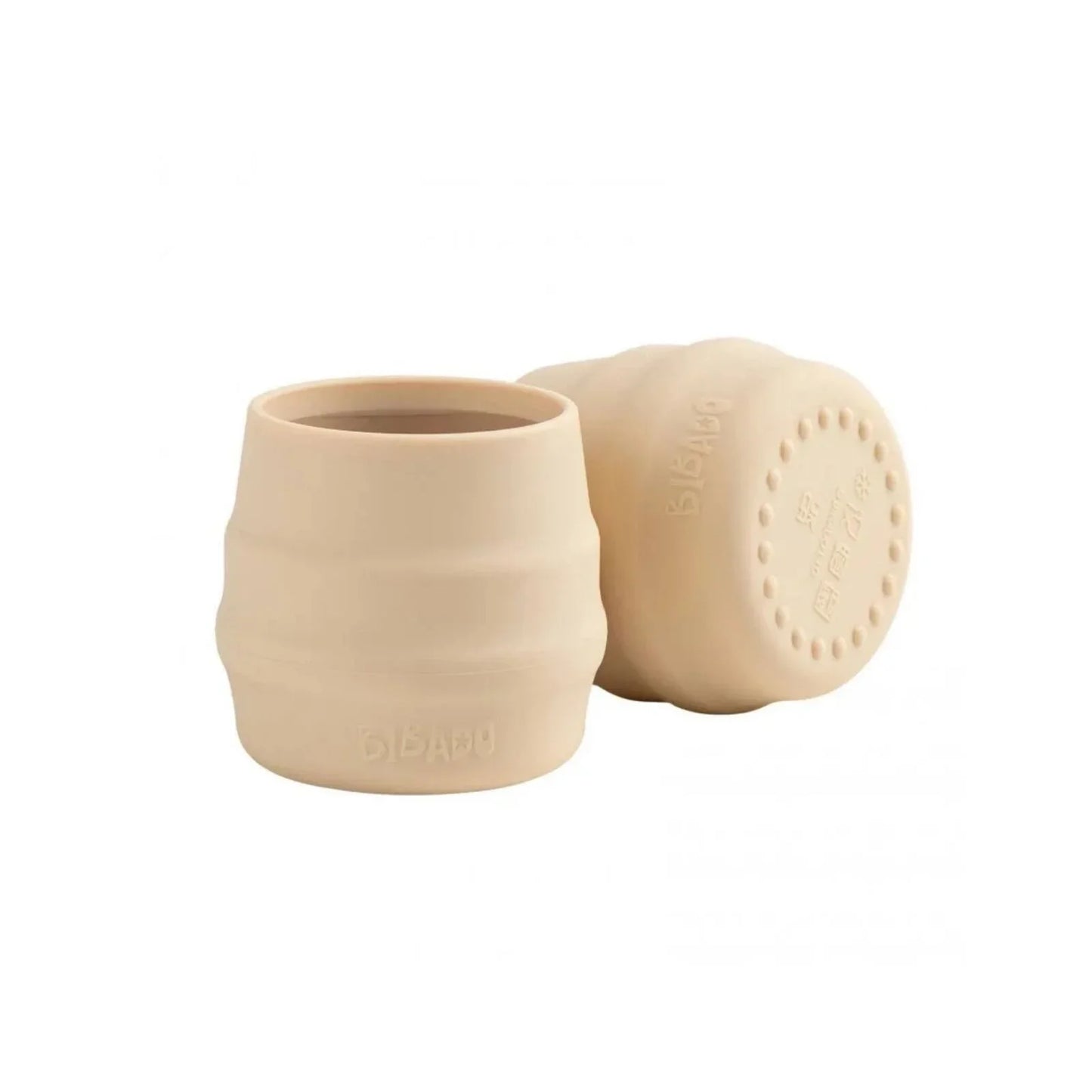 Bibado Sippit Silicone Open Training Cup 6+ months Pack of 2 - Fawn