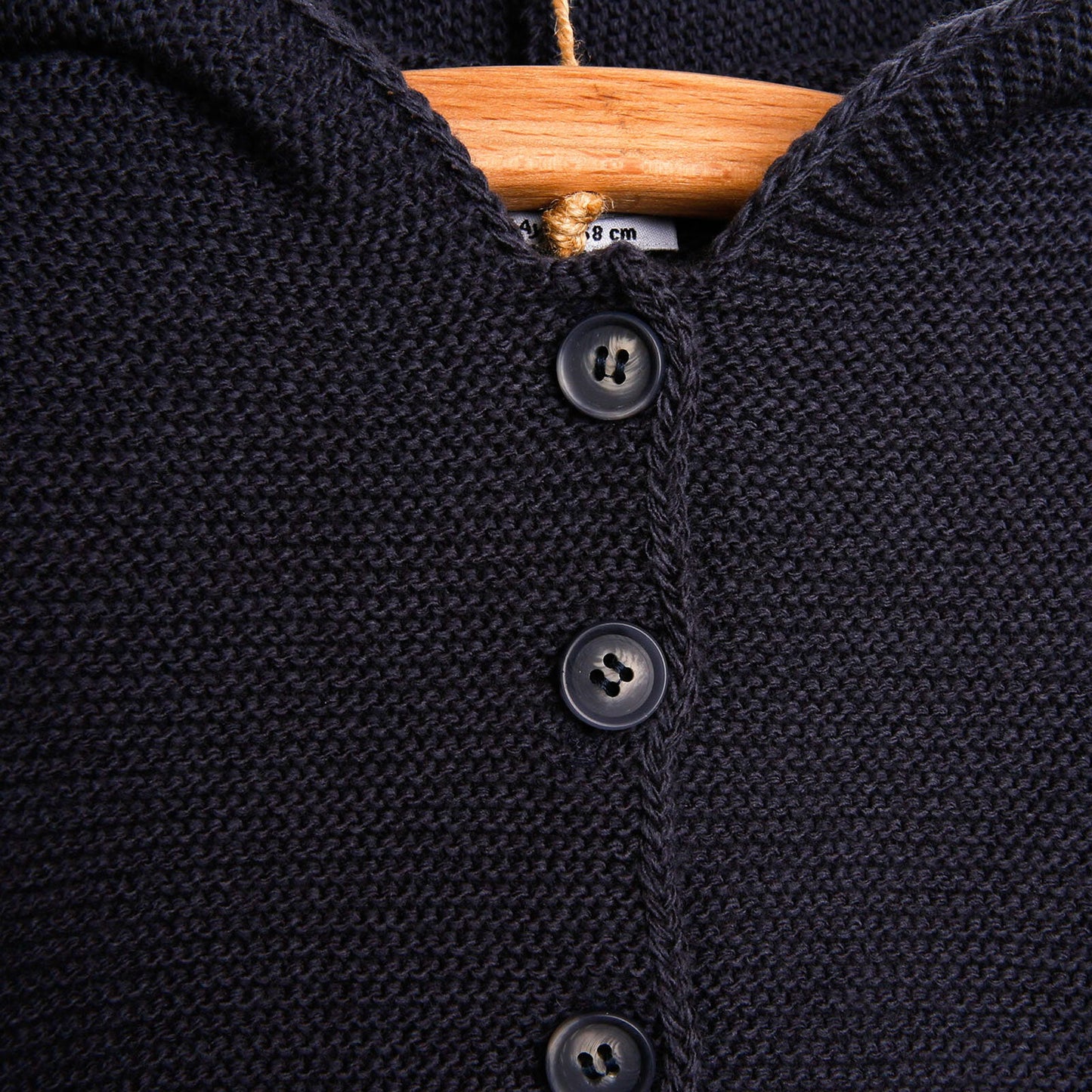 HelloBaby Newborn Knit Cardigan - Bottom - Charcoal