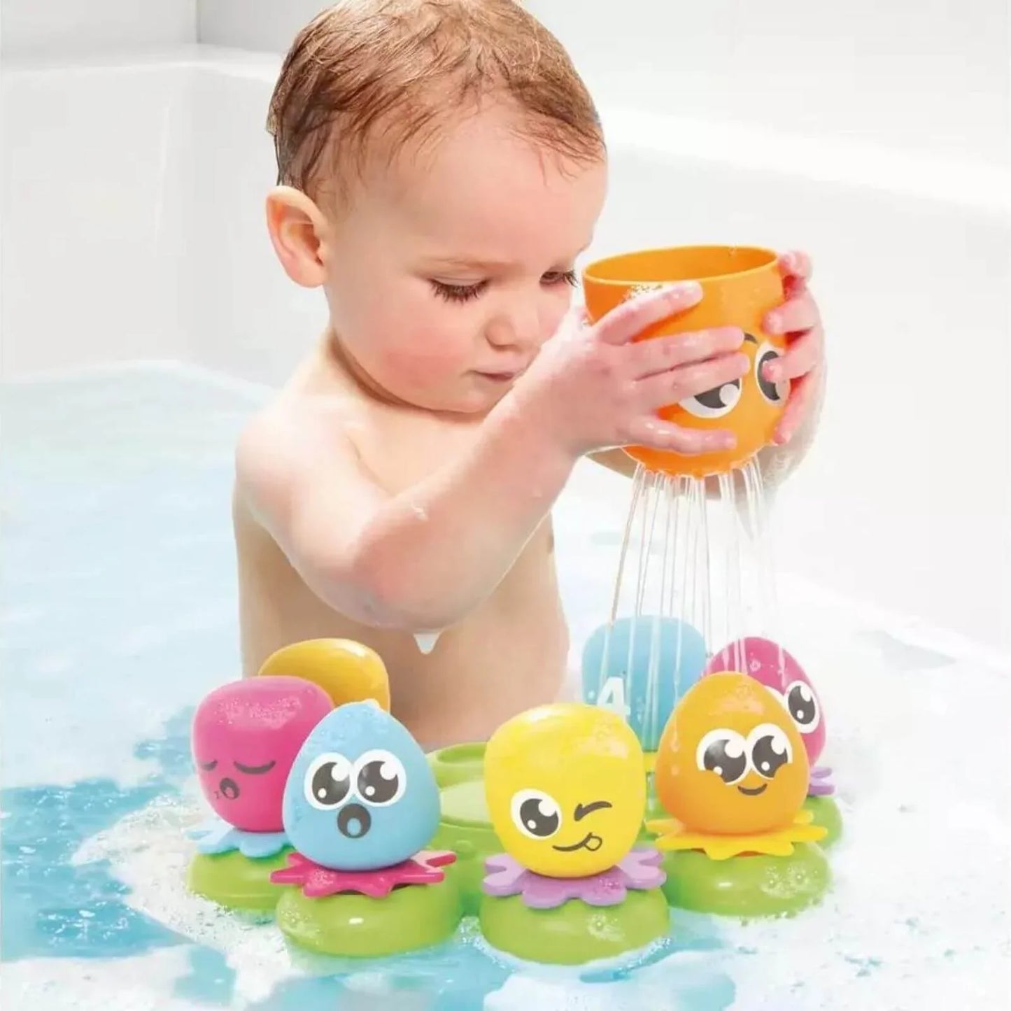 TOMY Toomies Octopals Number Sorting Baby Bath Toy