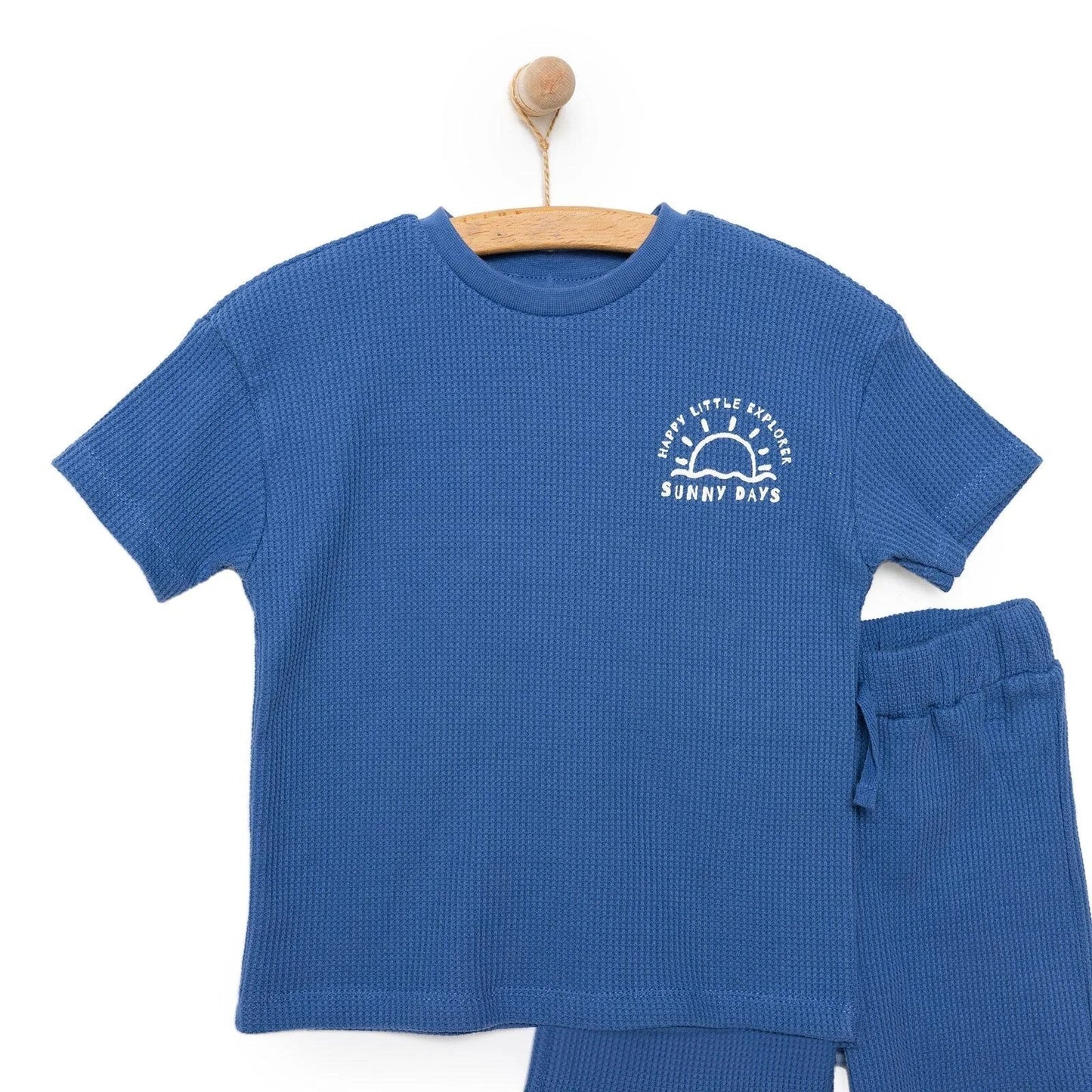 HelloBaby Little Sailor Boy Tshirt-Short - Blue