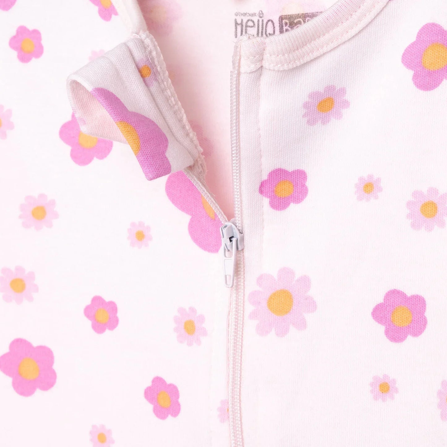 HelloBaby Newborn Girl Footed Jumpsuit - Pink