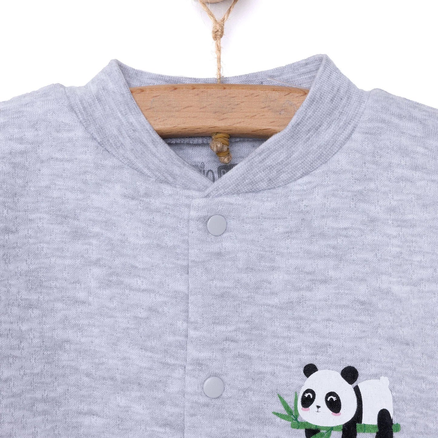 HelloBaby Unisex Quilted Cardigan - Grey Melange