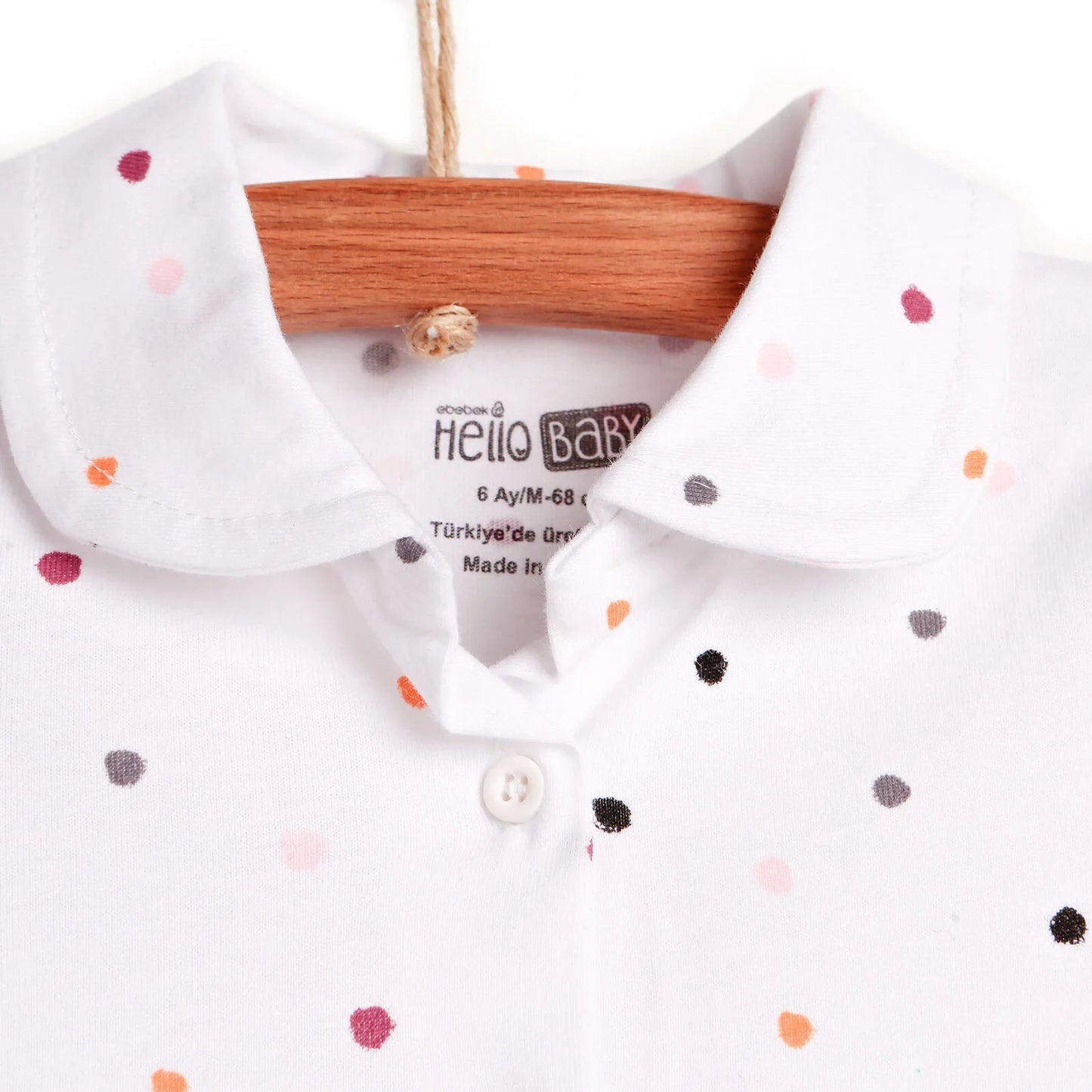 HelloBaby Basic Baby Girl Pyjamas Set - White