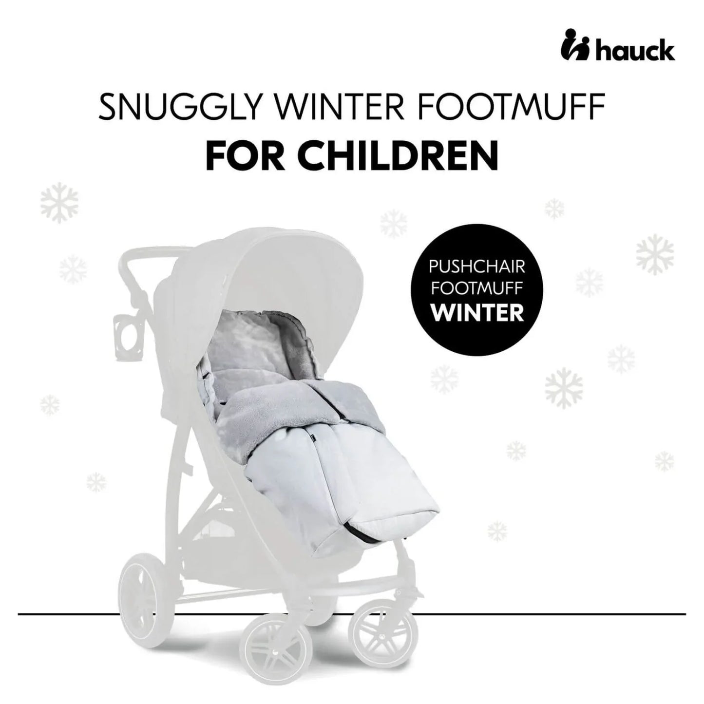 Hauck Pushchair Footmuff - Winter Grey