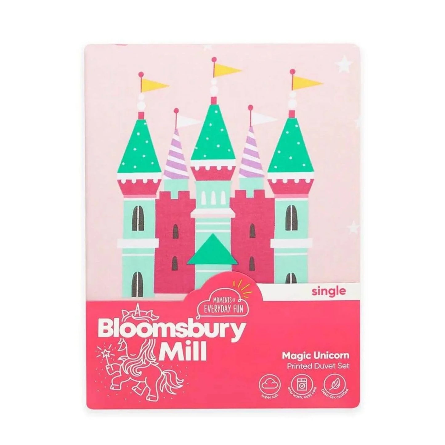 Bloomsbury Mill Single Duvet Set - Magic Unicorn