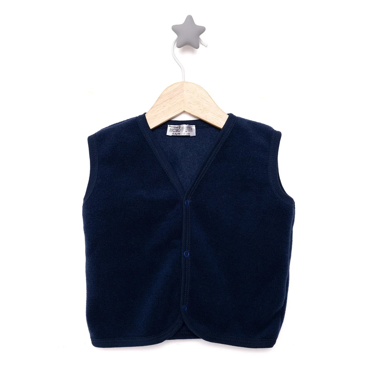 HelloBaby Basic Fleece Vest - Indigo