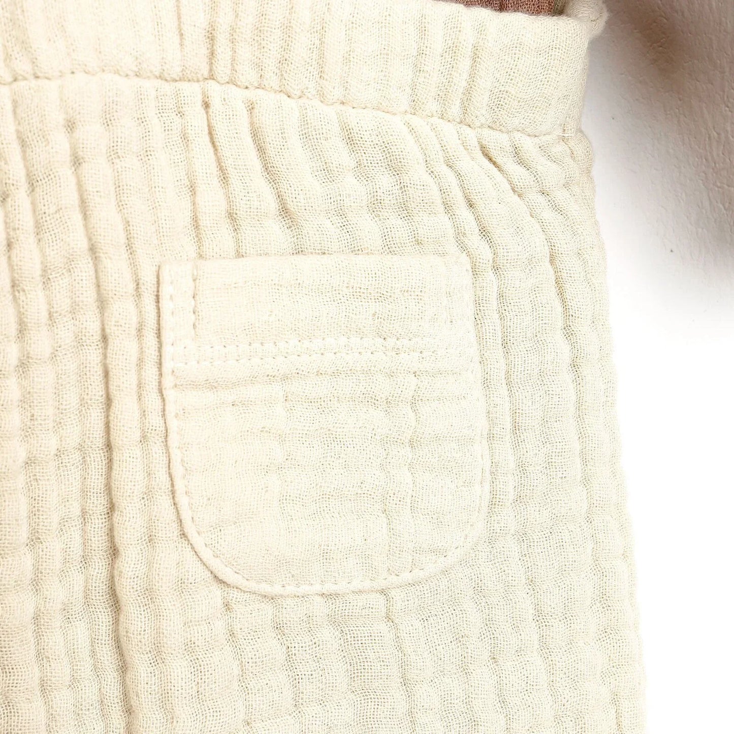 HelloBaby Newborn Muslin Overalls-Sweatshirt - Beige