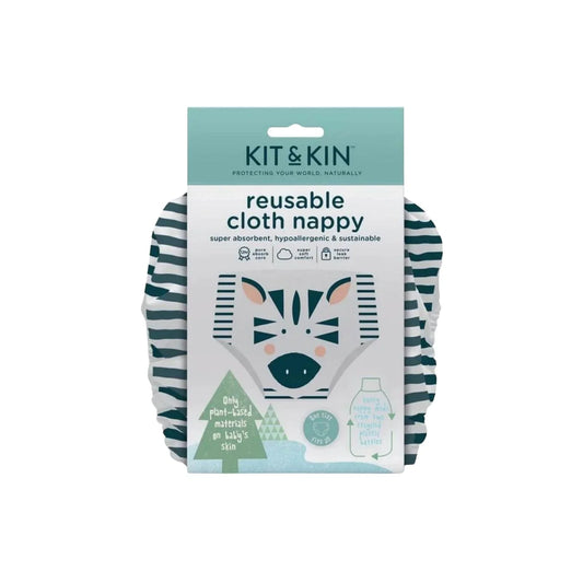 Kit & Kin Reusable Nappy - Zebra
