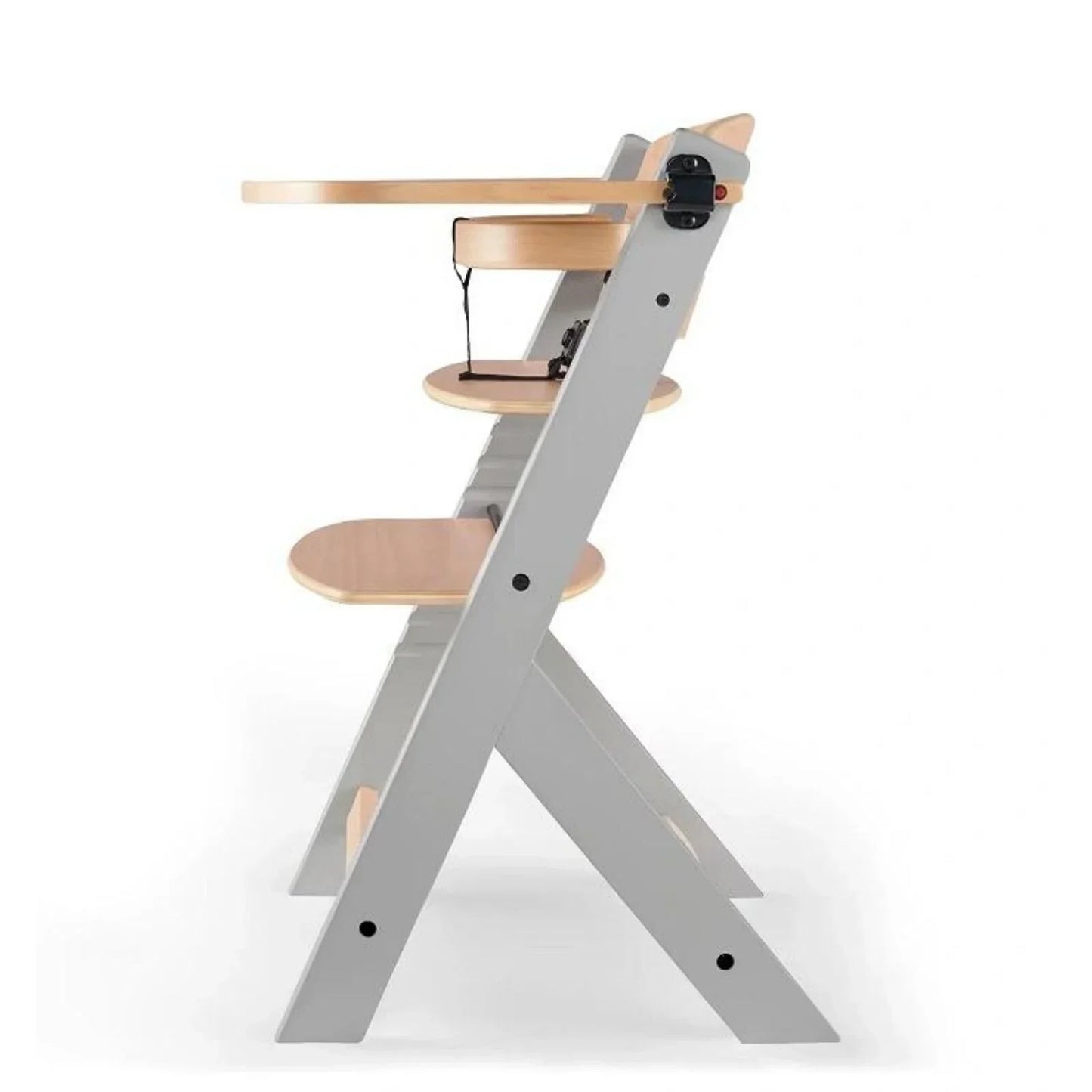 Outlet - Kinderkraft Enock Wooden Highchair - Wooden Grey