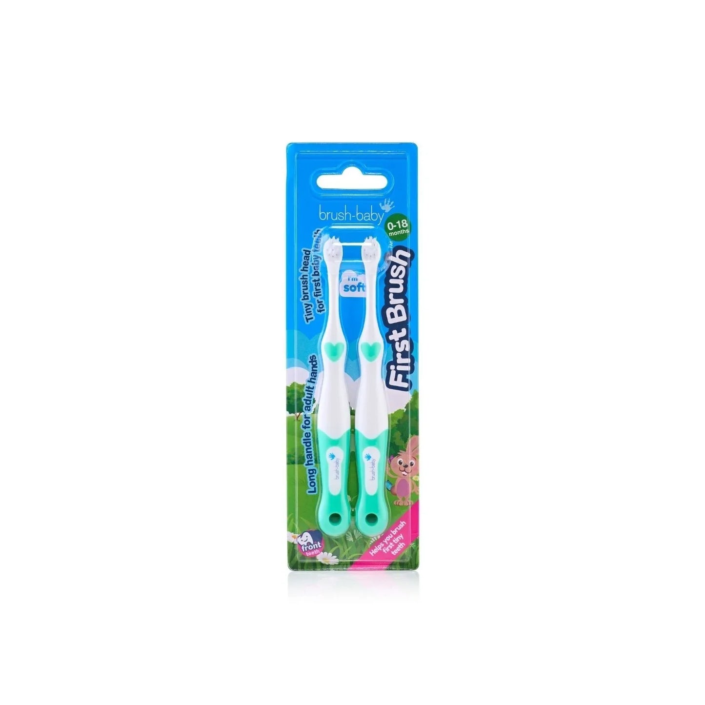 brush-baby First Brush Pack of 2 - Mixed Colours