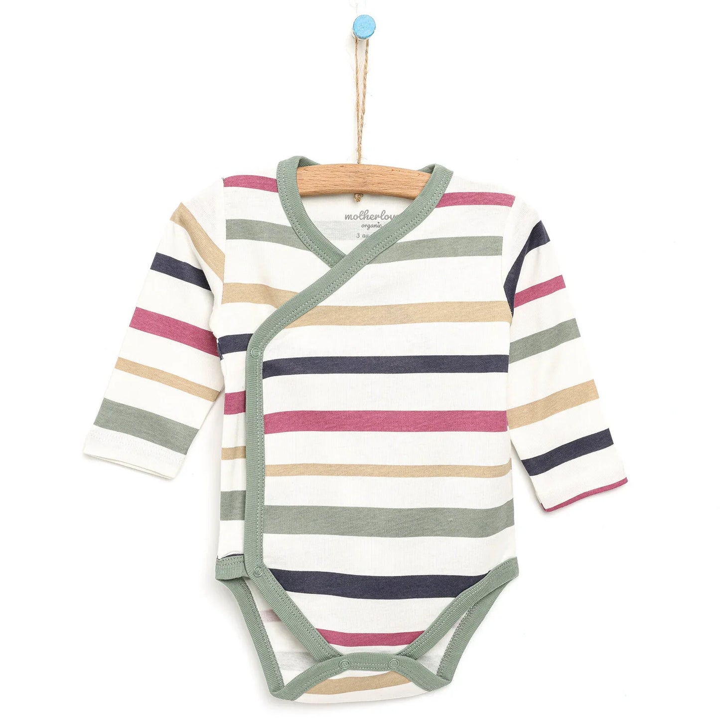 Motherlove Newborn Organic Sleeve Bodysuit - Beige