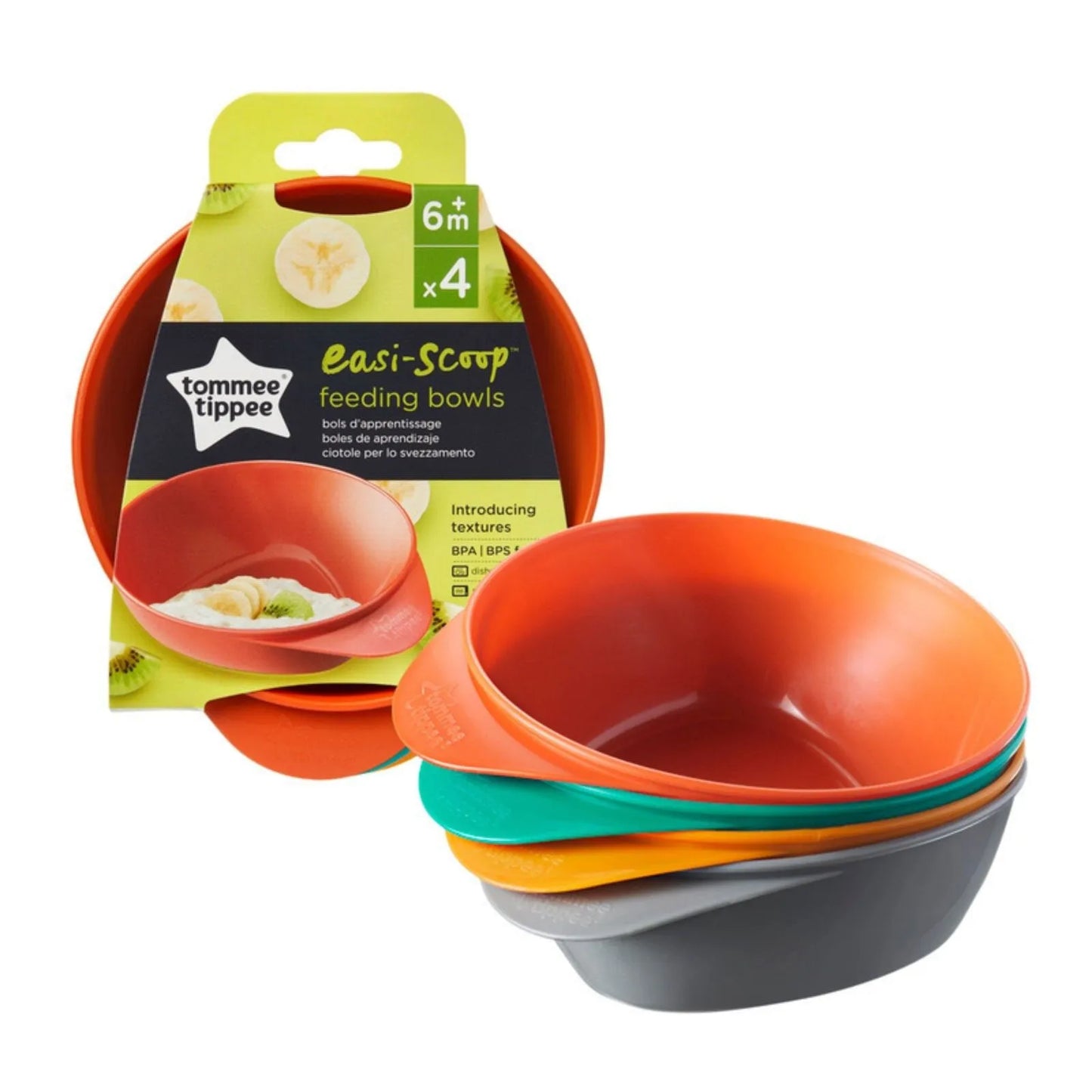 Tommee Tippee Easy Scoop Feeding Bowls Pack of 4