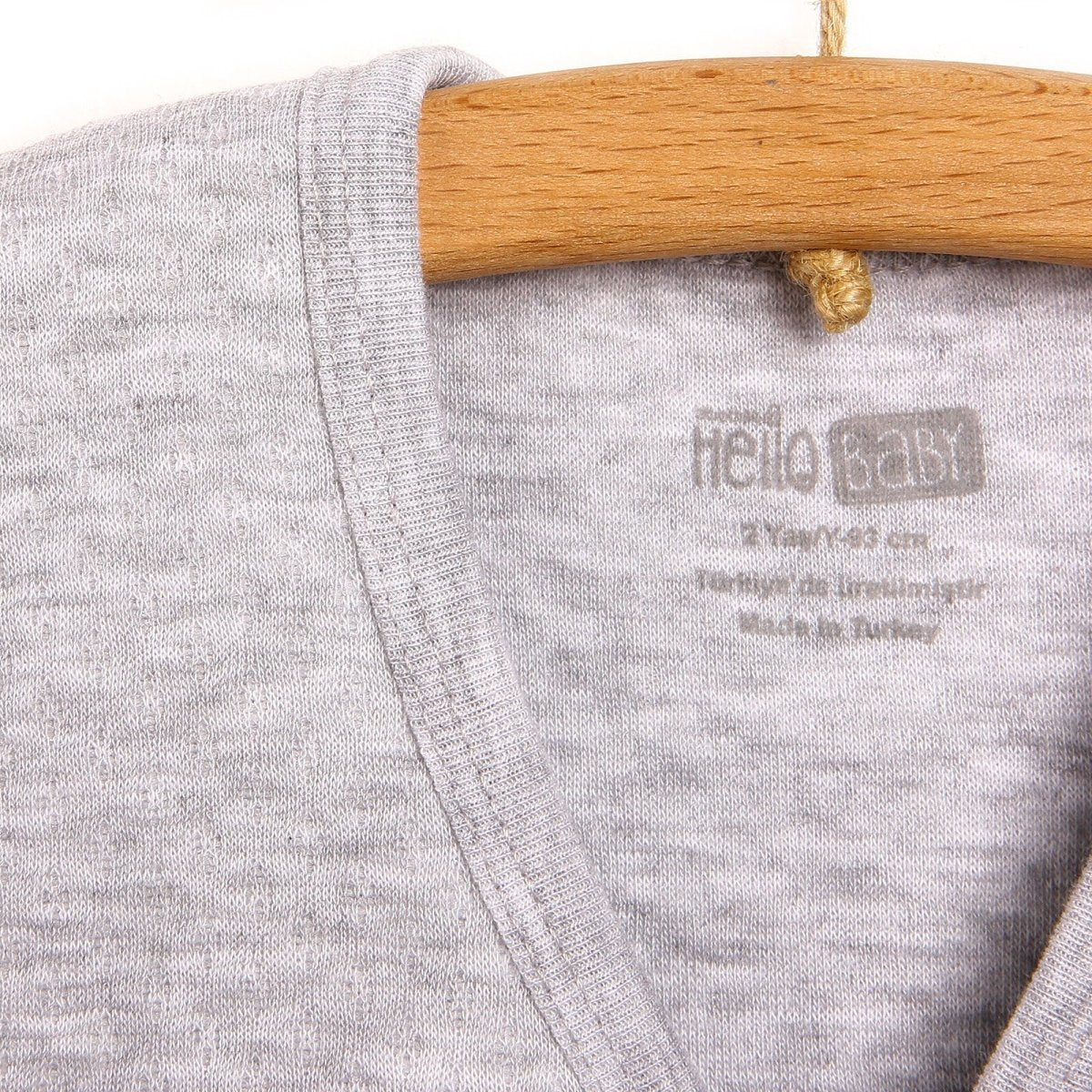 HelloBaby Basic Baby Boy Quilted Vest - Grey Melange