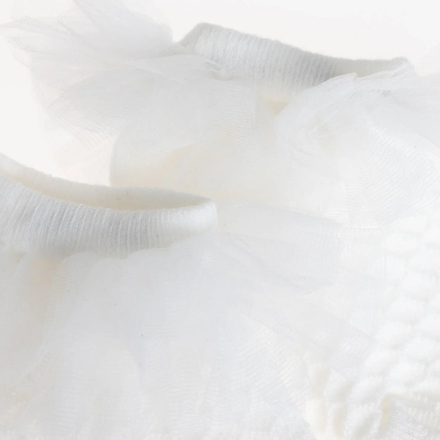 HelloBaby Girl Socks with Lace - White